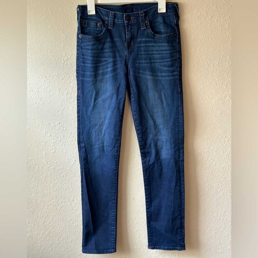 True Religion Geno Big T Flap Slim Jeans Size 20